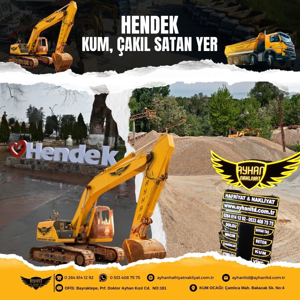 sakarya kum çakıl satan yer
