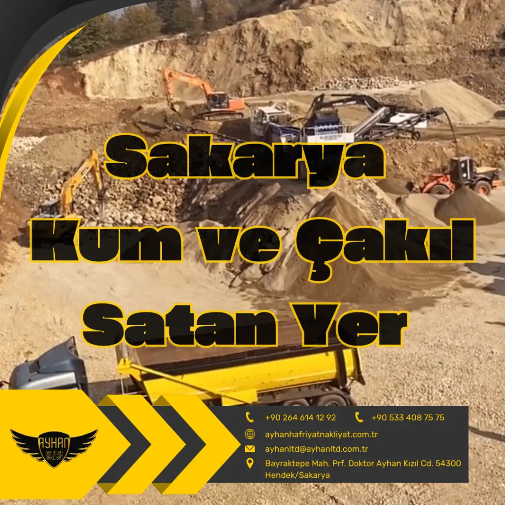 sakarya kum çakıl satan yer