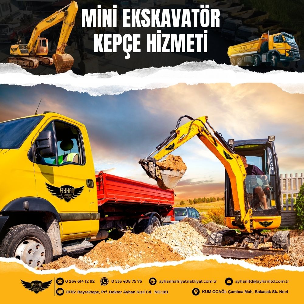 hendek mini ekskavatör