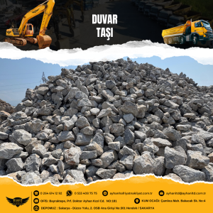 Sakarya Hendek duvar taşı – Bahçe, peyzaj ve inşaat projeleri için sağlam ve estetik taş