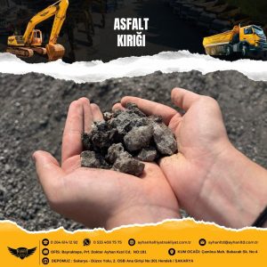 Sakarya ocağımızdan çıkan yüksek kaliteli asfalt kırığı malzemesi, inşaat ve yol yapımında kullanıma hazır.