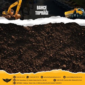 Sakarya Hendek’te Ayhan Hafriyat tarafından temin edilen kaliteli bahçe toprağı yığını