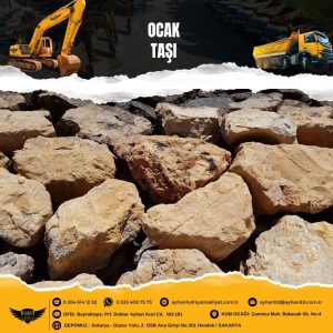 Sakarya Hendek’te Ayhan Hafriyat tarafından temin edilen dayanıklı ocak taşı yığını