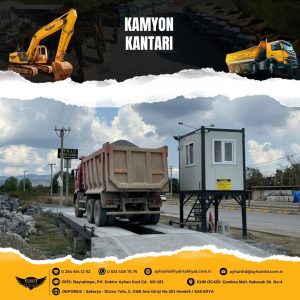 Hendek 80 tonluk kamyon kantarı – Ayhan Hafriyat Nakliyat ile hassas ve güvenli tartım