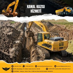Sakarya Hendek kanal kazısı hizmeti – Ayhan Hafriyat Nakliyat ile altyapı ve su hattı için profesyonel kanal açma çalışmaları