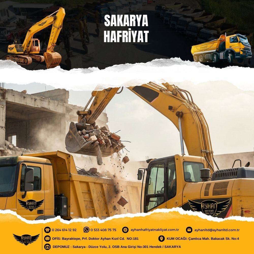 Sakarya hafriyat alanında profesyonel çalışmalar yapan Ayhan Hafriyat Nakliyat