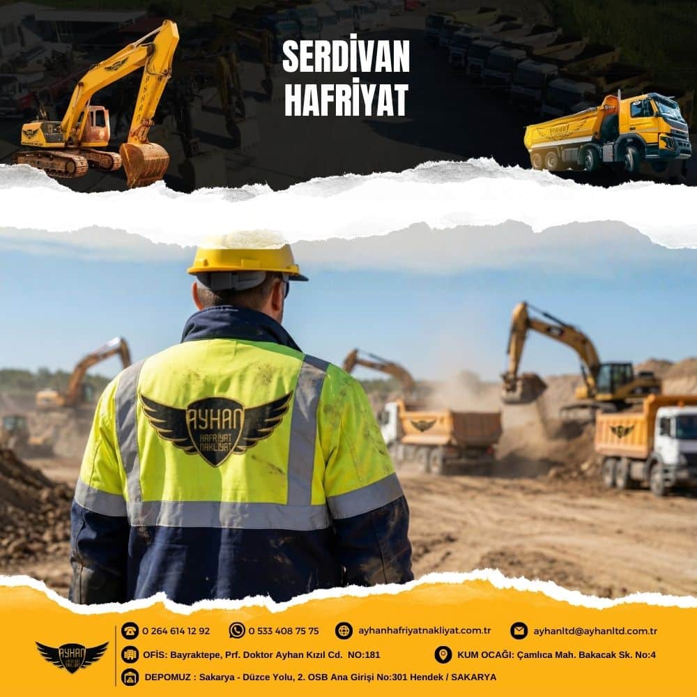serdivan hafriyat çalışması