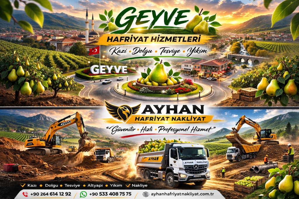 Ayhan Hafriyat Nakliyat kamyonu Geyve bölgesinde hafriyat ve nakliye hizmeti