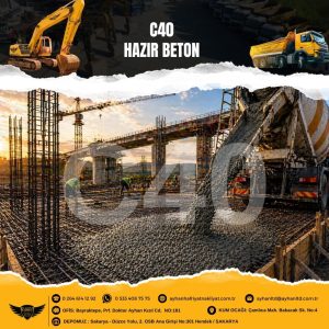 c40 hazır beton dökümü köprü inşaatı sakarya hendek